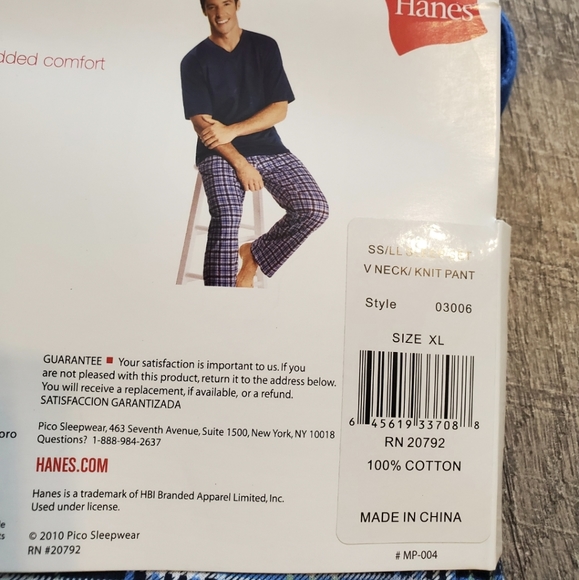 Blue Hanes lounge set - Picture 6 of 6